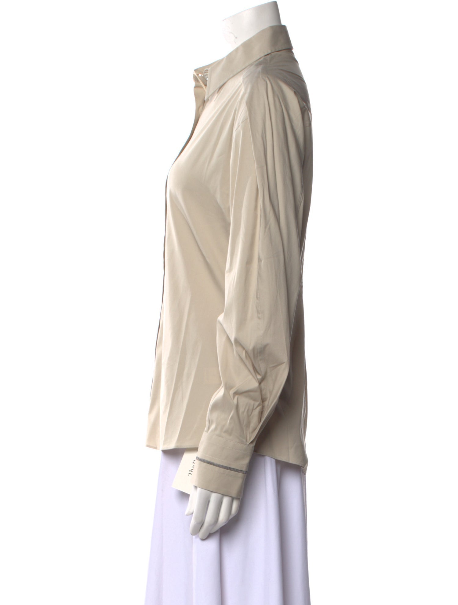 Brunello Cucinelli Long Sleeve Button-Up Top w/ Tags