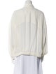 Brunello Cucinelli Silk Long Sleeve Button-Up Top