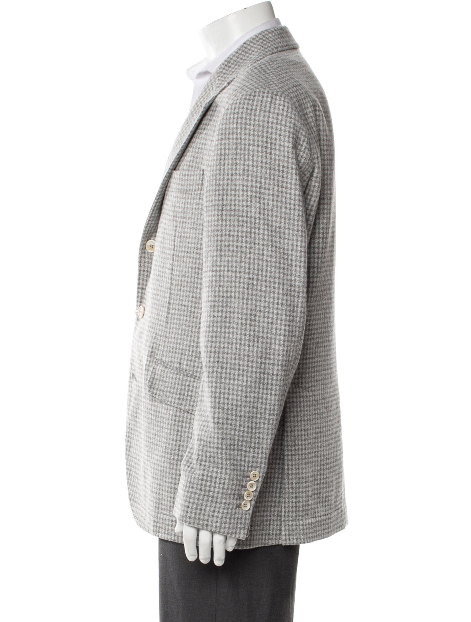 Brunello Cucinelli Houndstooth Print Blazer w/ Tags