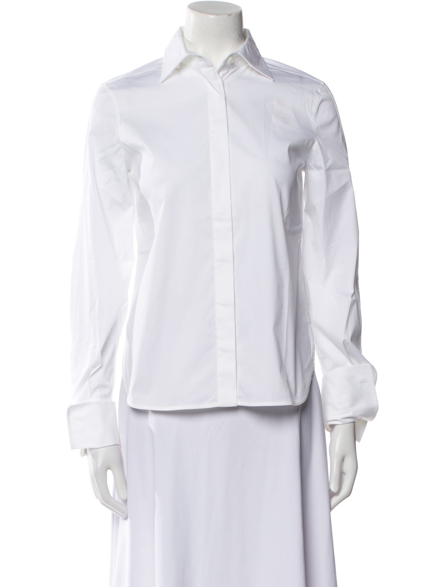 Brunello Cucinelli Long Sleeve Button-Up Top w/ Tags