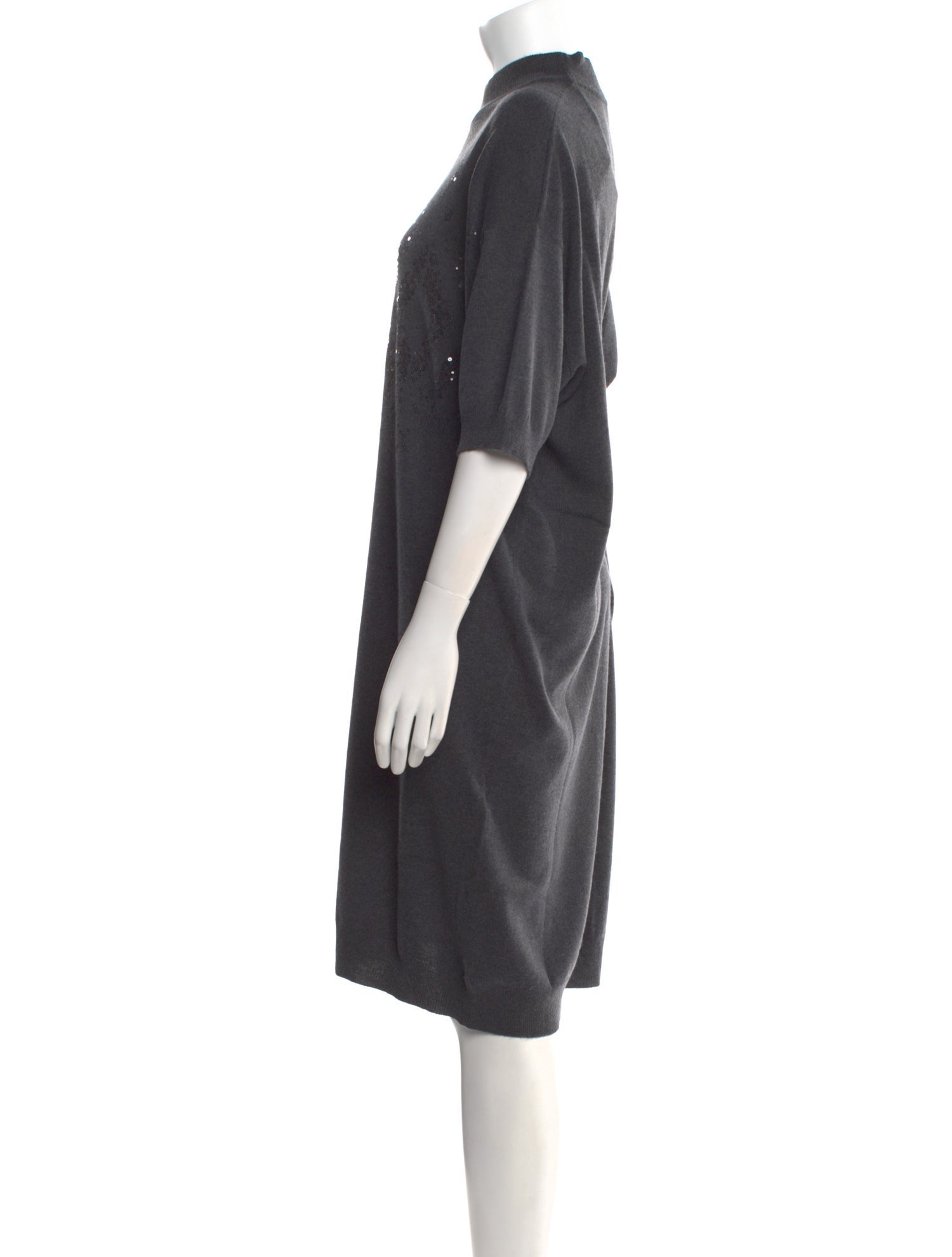 Brunello Cucinelli Virgin Wool Knee-Length Dress w/ Tags