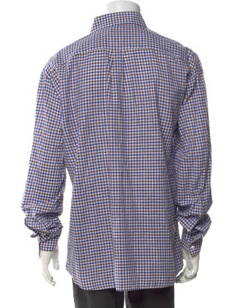Brunello Cucinelli Plaid Print Long Sleeve Shirt
