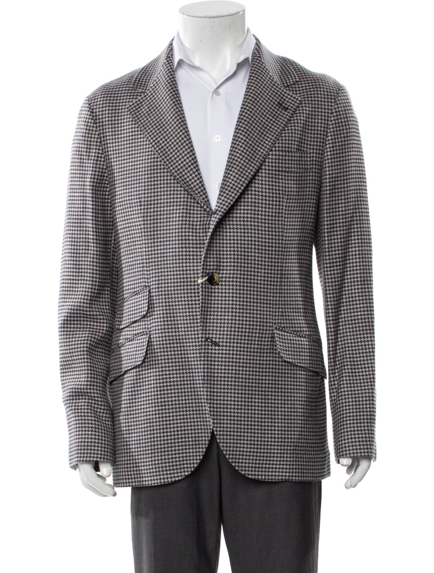 Brunello Cucinelli Houndstooth Print Blazer