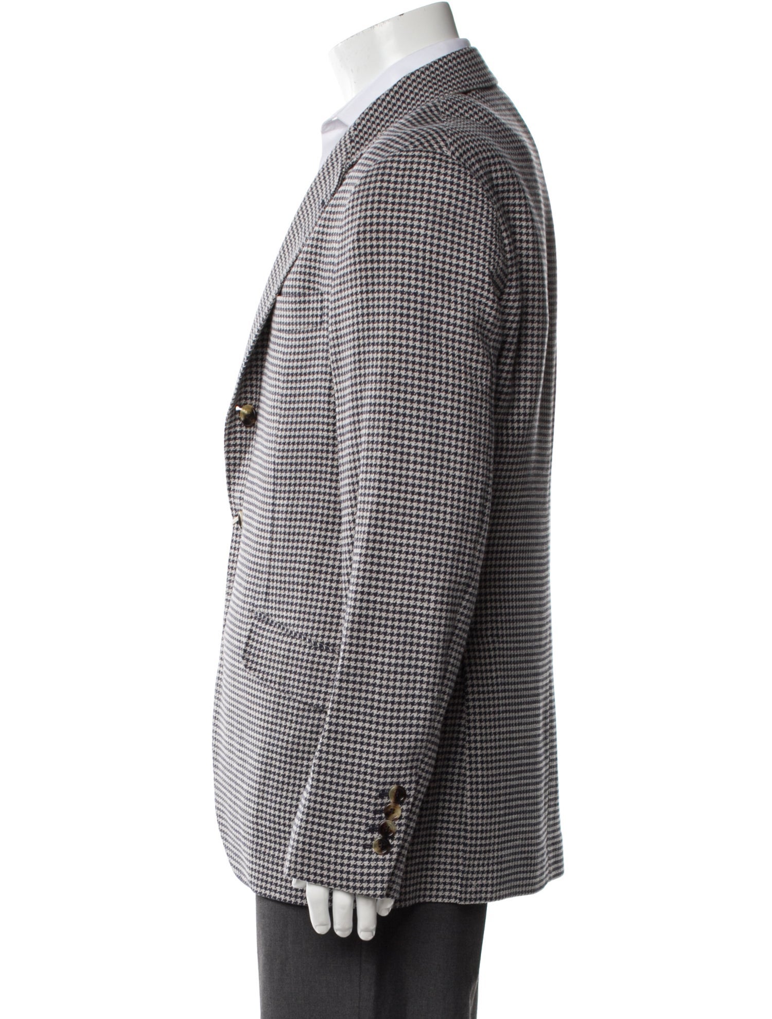 Brunello Cucinelli Houndstooth Print Blazer