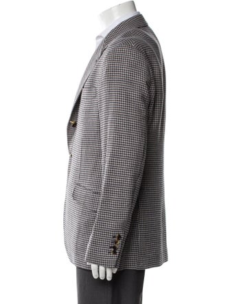 Brunello Cucinelli Houndstooth Print Blazer