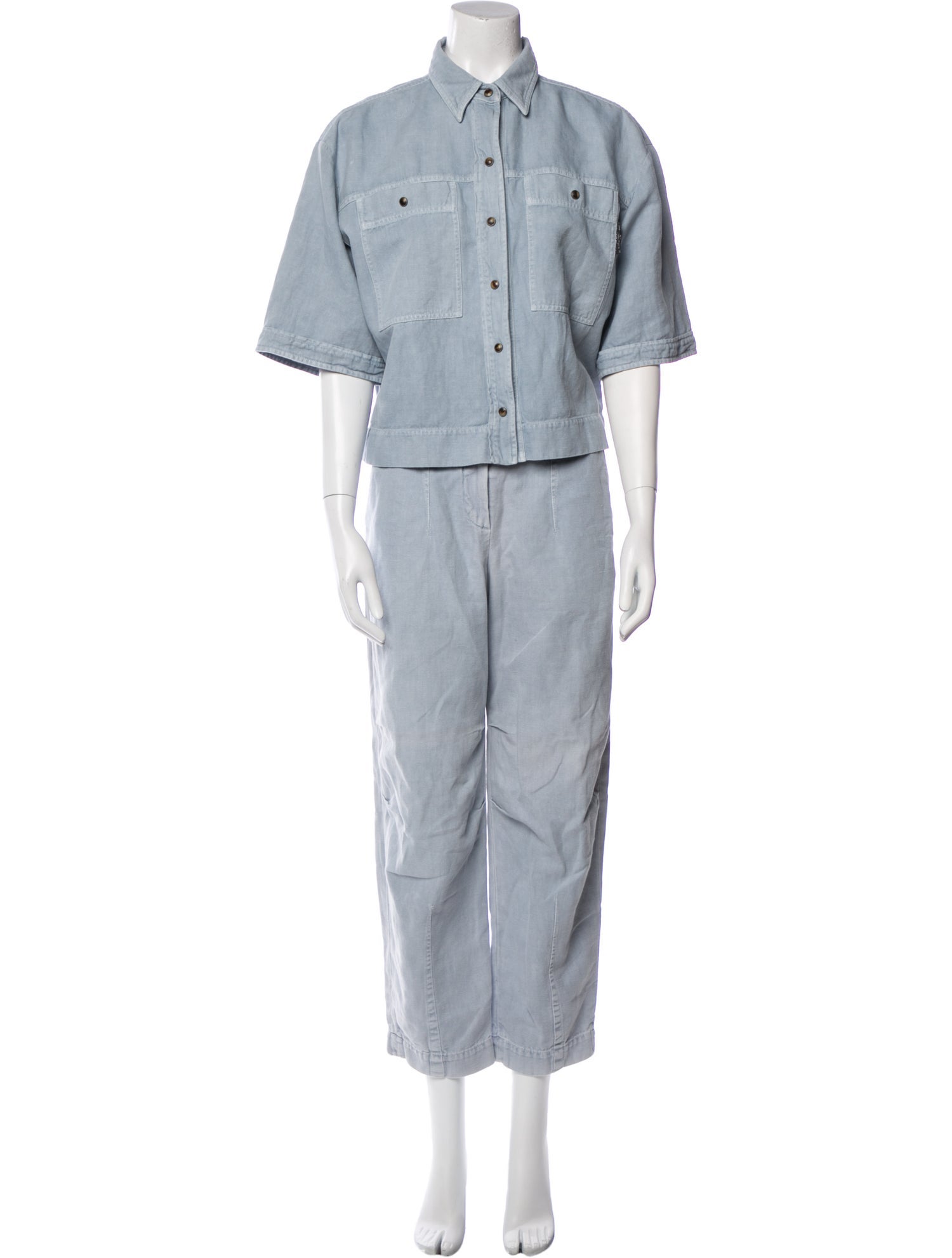 Brunello Cucinelli Beaded Accents Pant Set