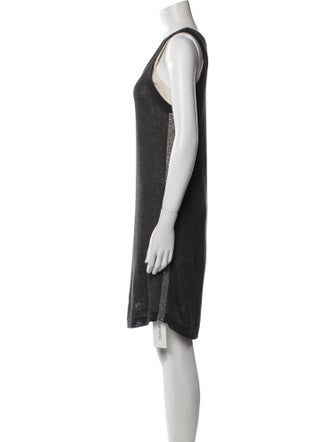 Brunello Cucinelli Scoop Neck Mini Dress