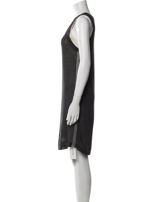 Brunello Cucinelli Scoop Neck Mini Dress