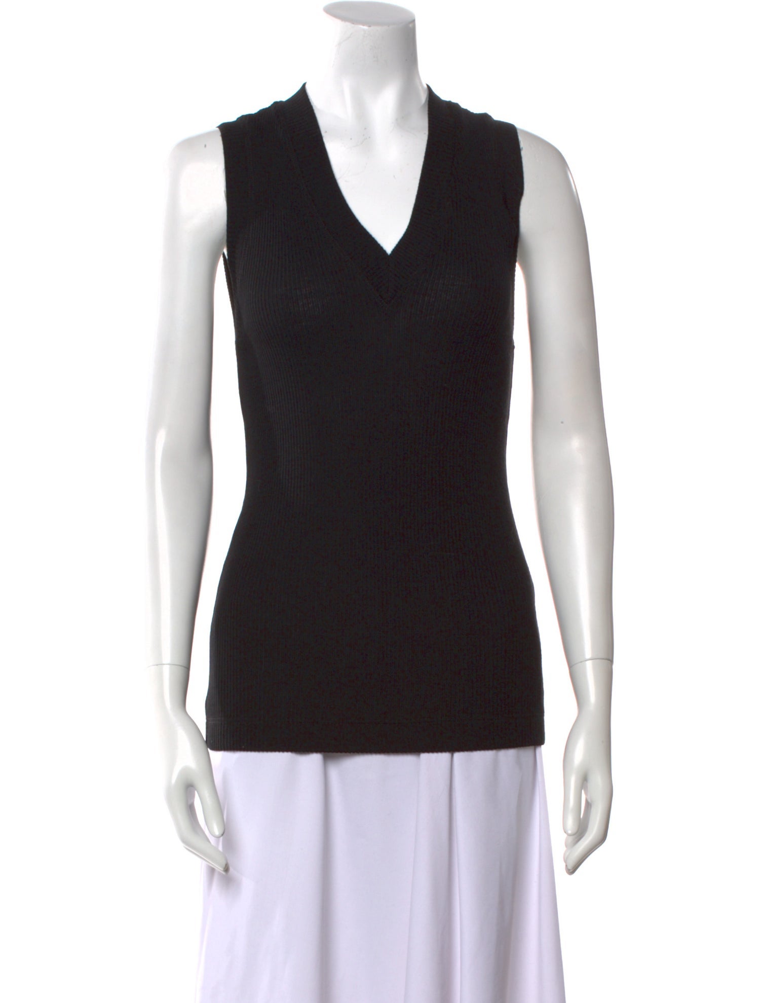 Brunello Cucinelli Wool V-Neck Top