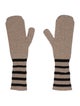 Brunello Cucinelli Striped Cashmere Mittens