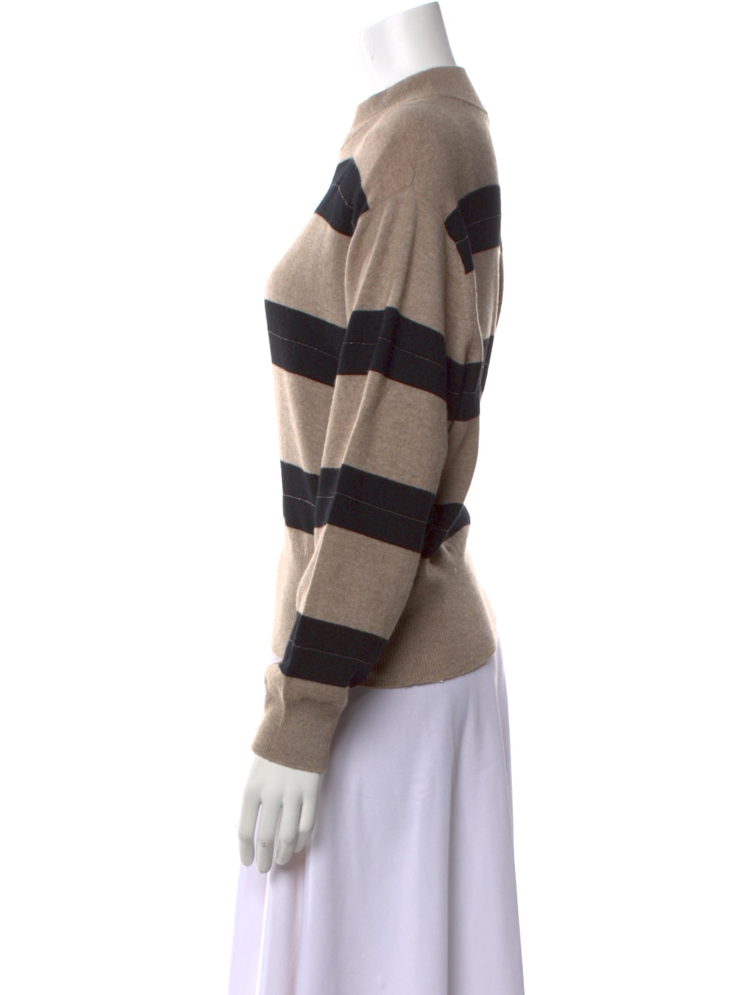 Brunello Cucinelli Virgin Wool Striped Sweater