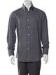 Brunello Cucinelli Polka Dot Print Long Sleeve Dress Shirt
