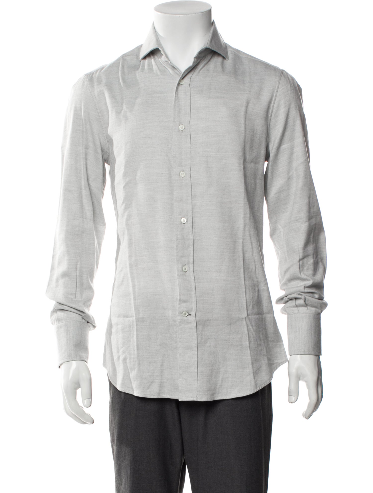 Brunello Cucinelli Long Sleeve Tuxedo Shirt