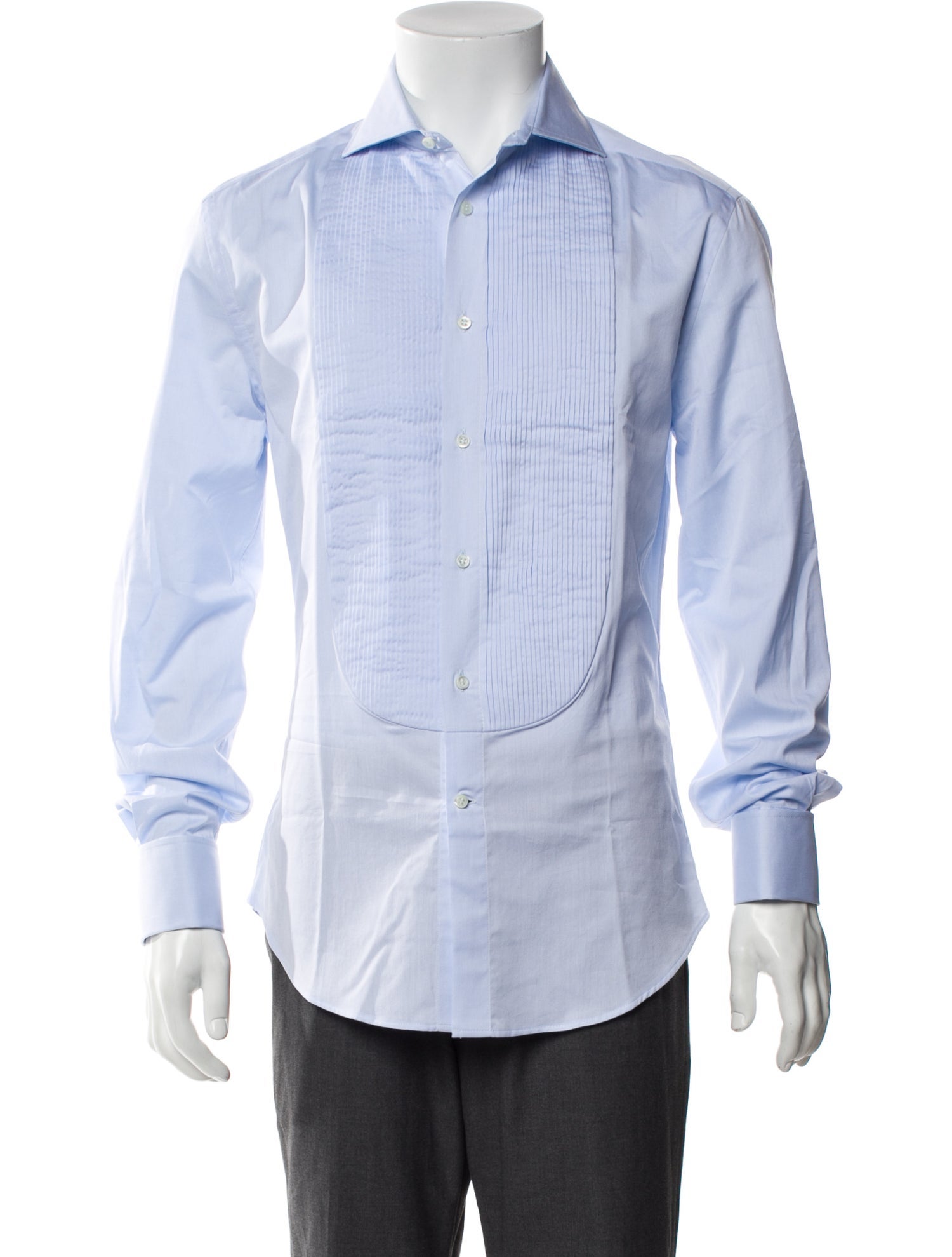 Brunello Cucinelli Long Sleeve Tuxedo Shirt