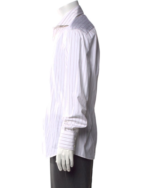 Brunello Cucinelli Striped Long Sleeve Dress Shirt