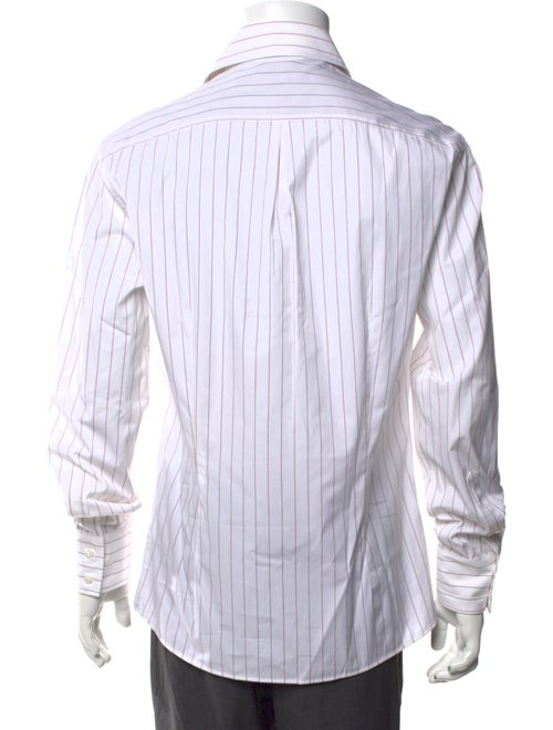 Brunello Cucinelli Striped Long Sleeve Dress Shirt