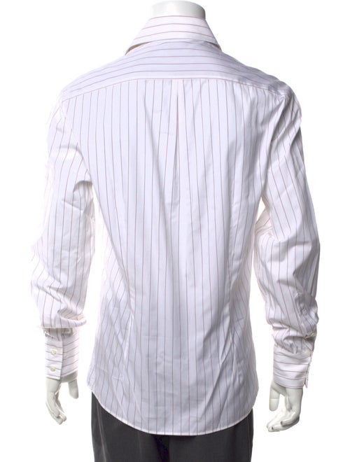 Brunello Cucinelli Striped Long Sleeve Dress Shirt