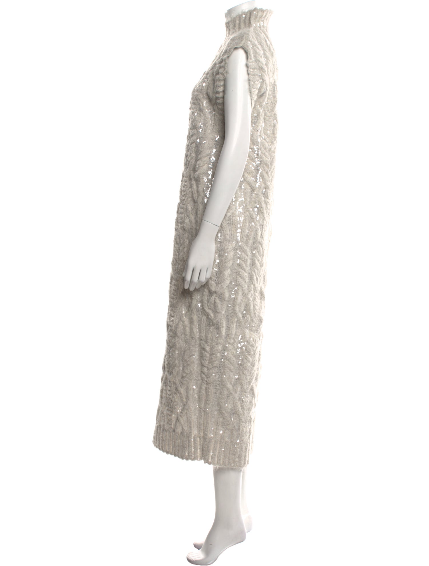 Brunello Cucinelli Alpaca Long Dress