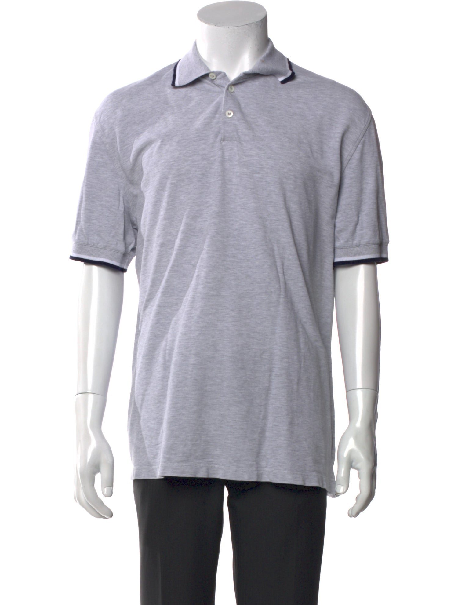 Brunello Cucinelli Crew Neck Short Sleeve Polo Shirt