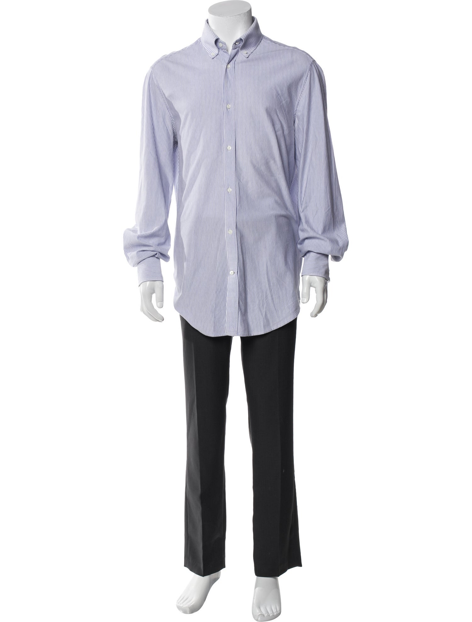 Brunello Cucinelli Striped Long Sleeve Shirt