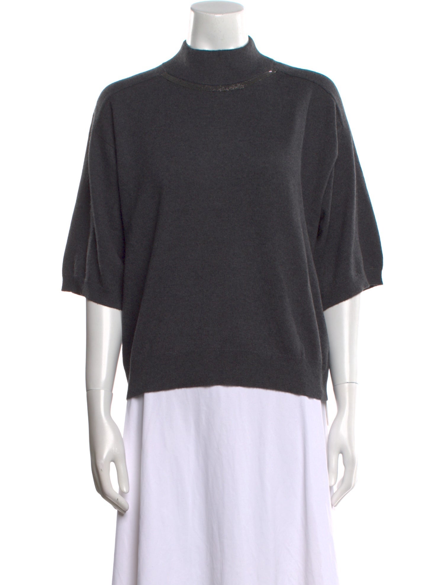 Brunello Cucinelli Cashmere Mock Neck Sweater w/ Tags