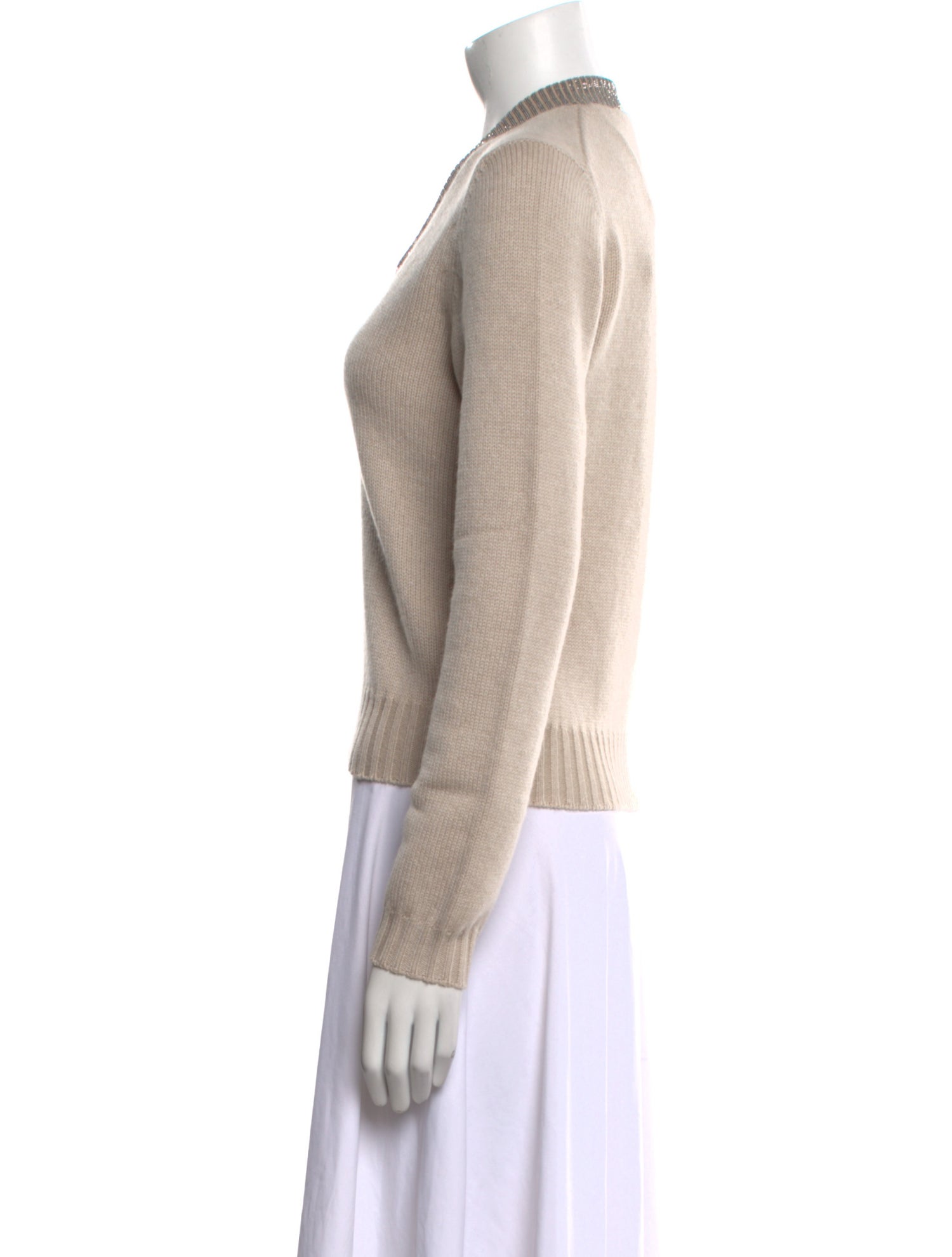 Brunello Cucinelli Cashmere V-Neck Sweater w/ Tags