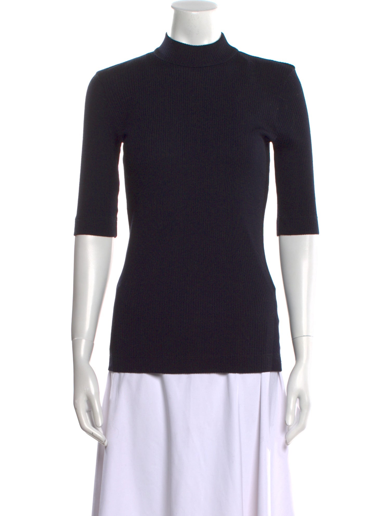 Brunello Cucinelli Wool Mock Neck Top