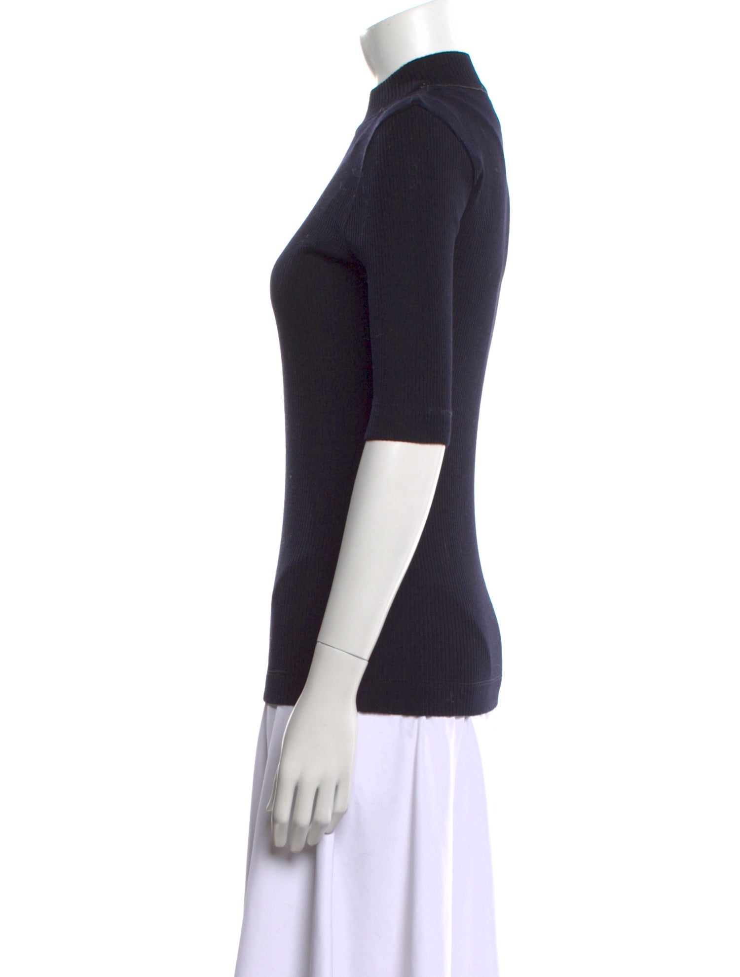 Brunello Cucinelli Wool Mock Neck Top