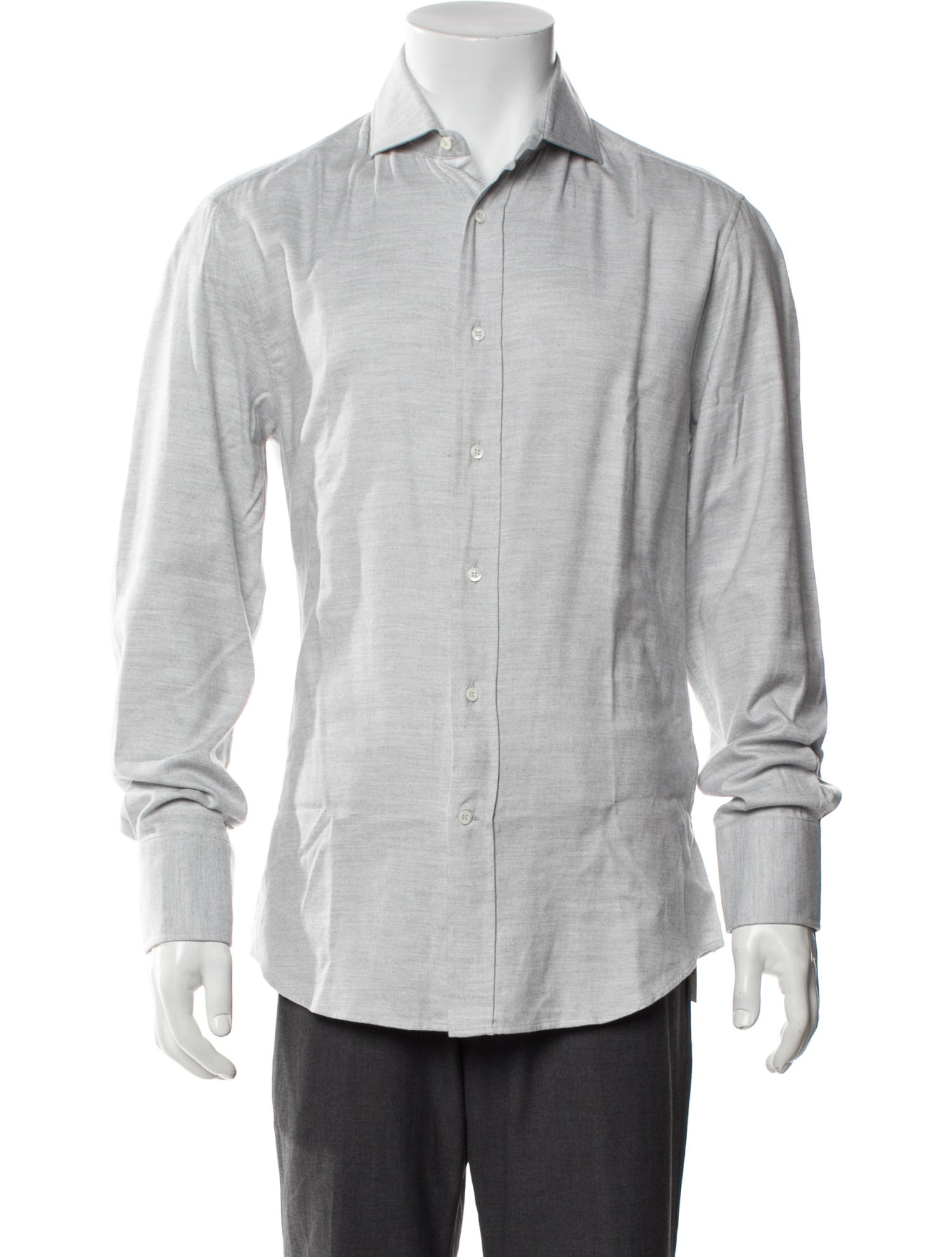 Brunello Cucinelli Long Sleeve Tuxedo Shirt