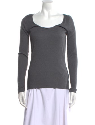 Brunello Cucinelli Scoop Neck Long Sleeve T-Shirt