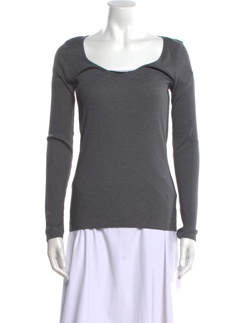 Brunello Cucinelli Scoop Neck Long Sleeve T-Shirt