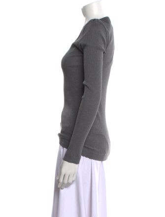 Brunello Cucinelli Scoop Neck Long Sleeve T-Shirt