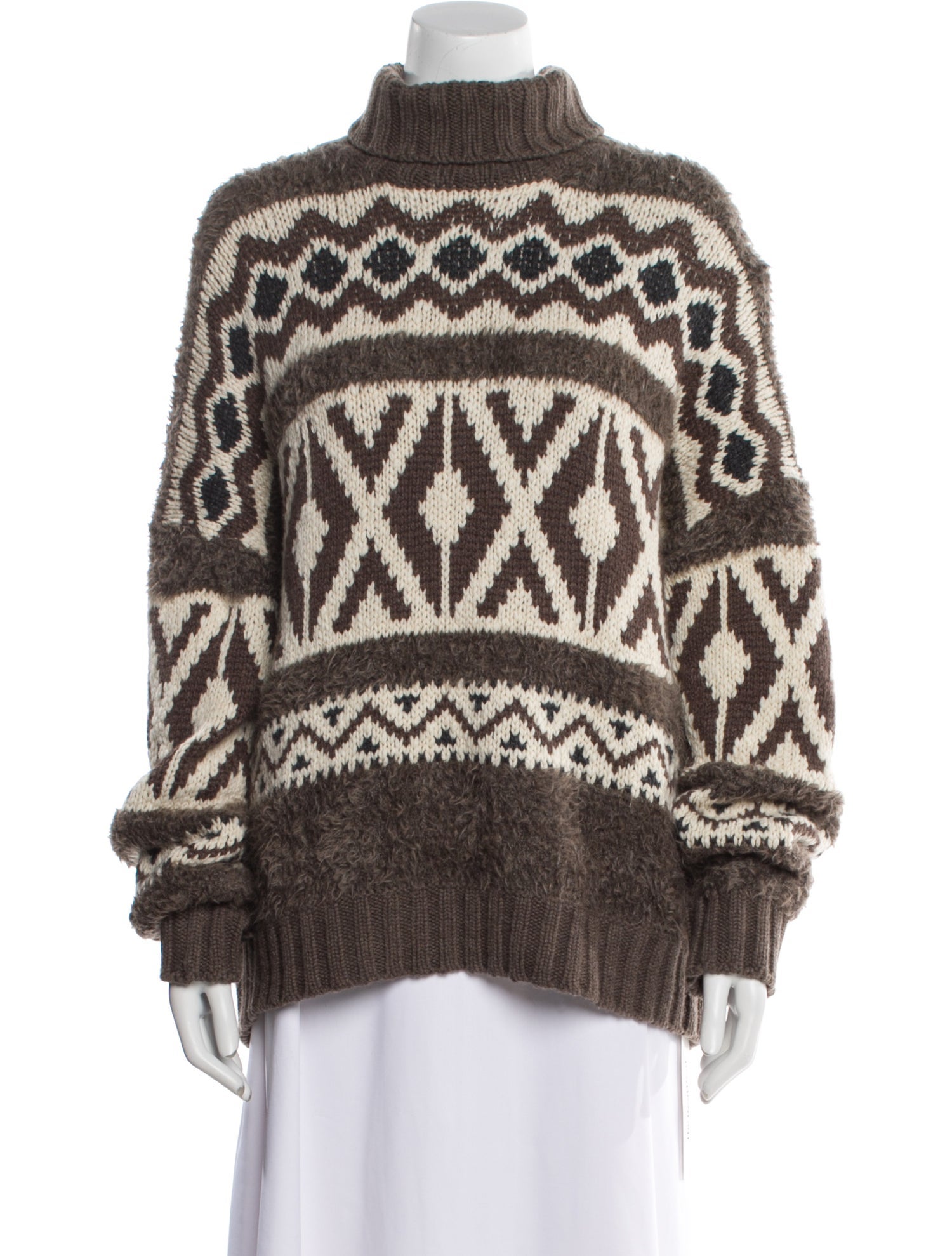 Brunello Cucinelli Cashmere Printed Sweater w/ Tags