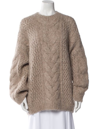 Brunello Cucinelli Alpaca Crew Neck Sweater