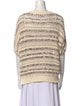 Brunello Cucinelli Striped Scoop Neck Top