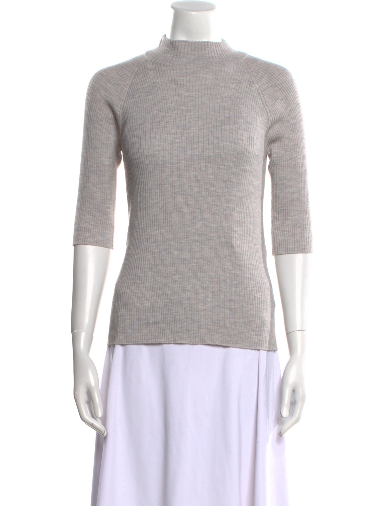Brunello Cucinelli Virgin Wool Mock Neck Sweater