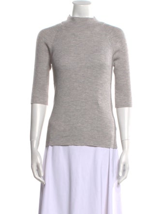 Brunello Cucinelli Virgin Wool Mock Neck Sweater