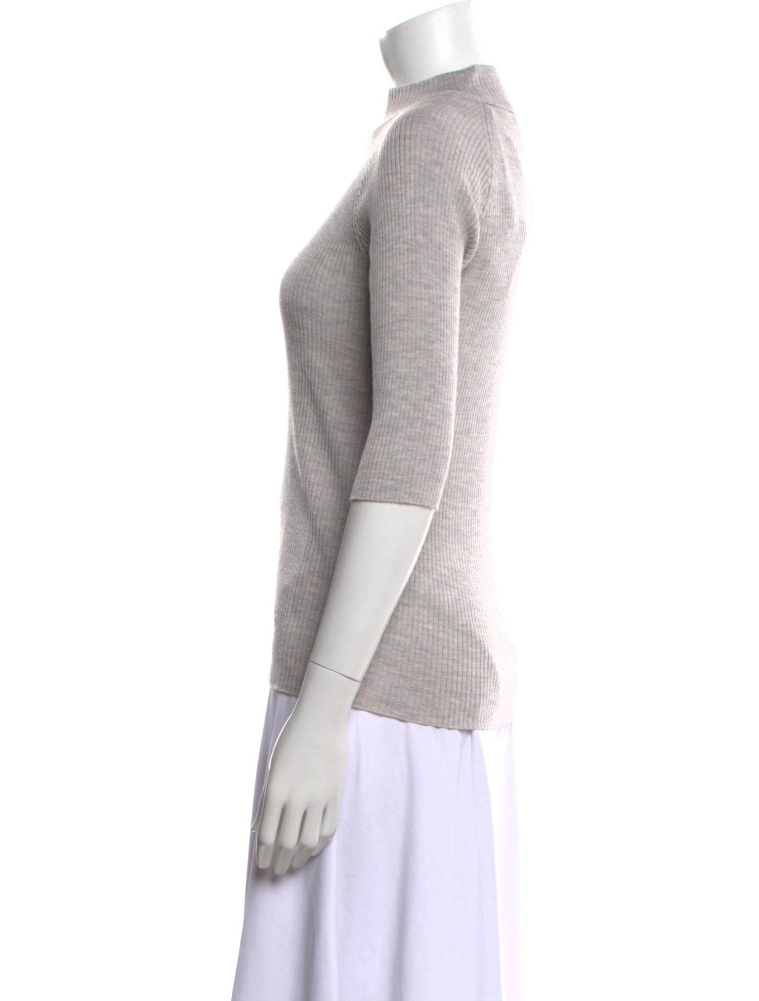 Brunello Cucinelli Virgin Wool Mock Neck Sweater