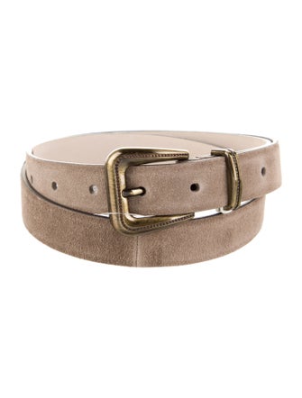 Brunello Cucinelli Skinny Suede Belt