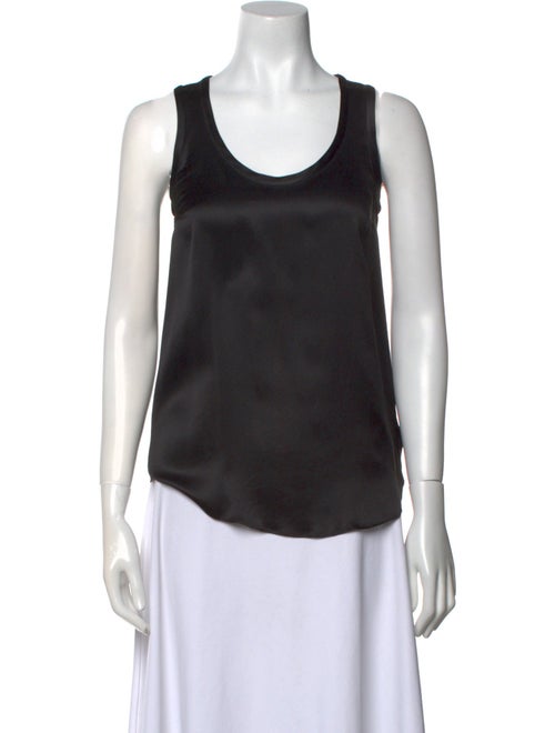 Brunello Cucinelli Silk Scoop Neck Top