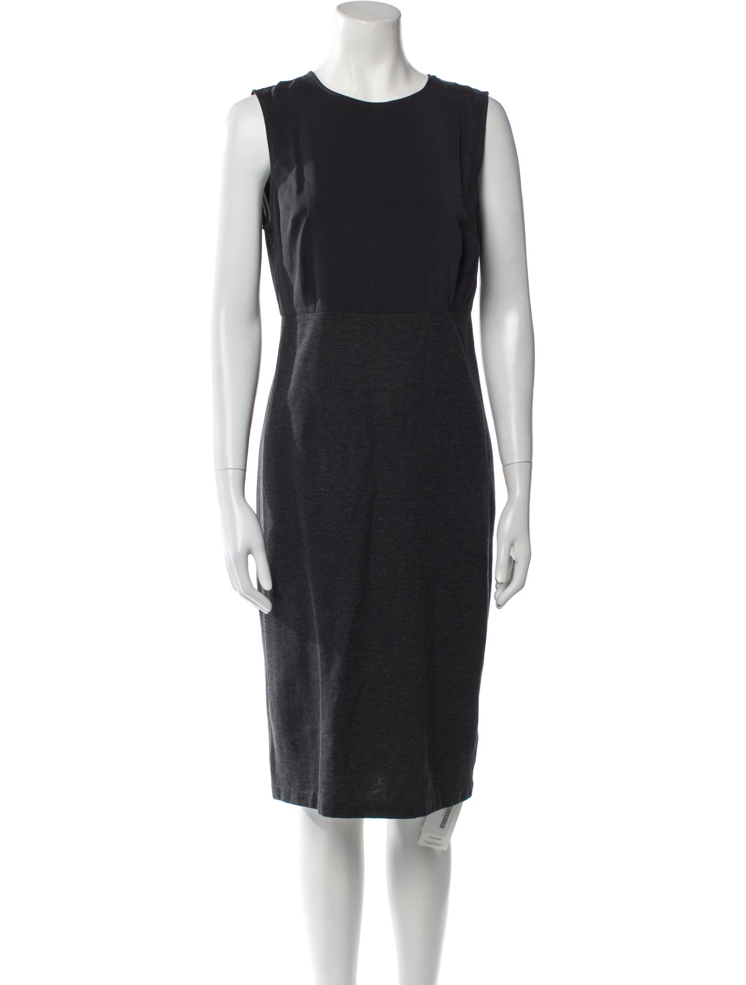 Brunello Cucinelli Crew Neck Knee-Length Dress