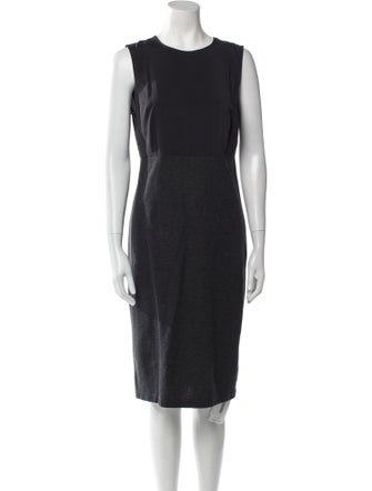 Brunello Cucinelli Crew Neck Knee-Length Dress