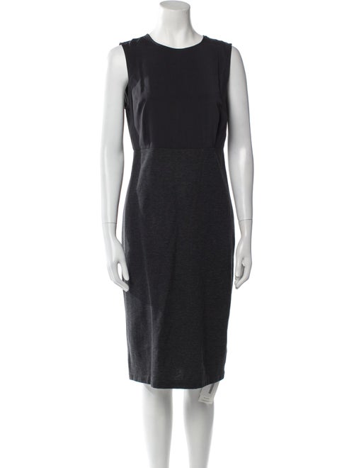 Brunello Cucinelli Crew Neck Knee-Length Dress