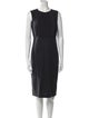 Brunello Cucinelli Crew Neck Knee-Length Dress