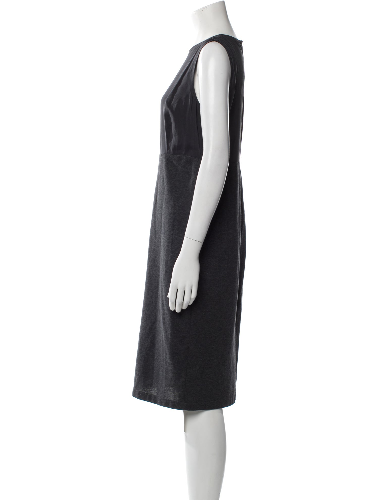 Brunello Cucinelli Crew Neck Knee-Length Dress