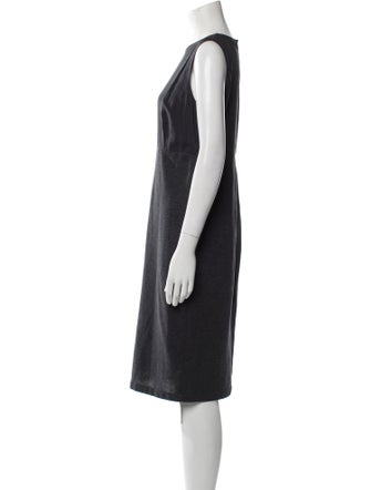 Brunello Cucinelli Crew Neck Knee-Length Dress