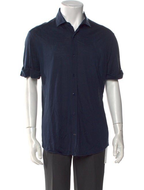 Brunello Cucinelli Silk Short Sleeve Shirt