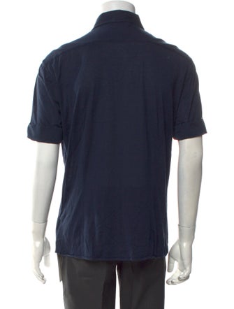 Brunello Cucinelli Silk Short Sleeve Shirt