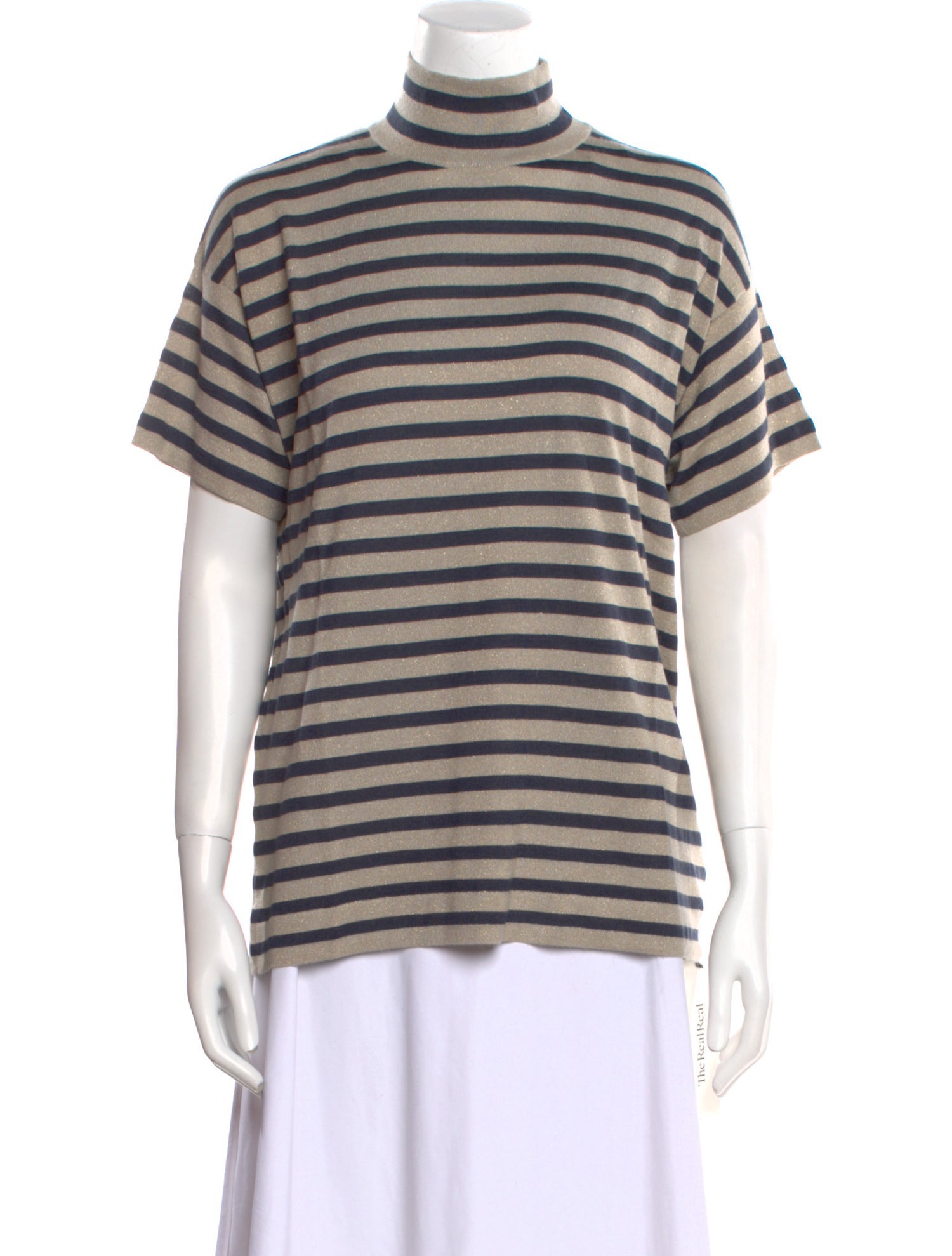 Brunello Cucinelli Striped Turtleneck Sweater w/ Tags