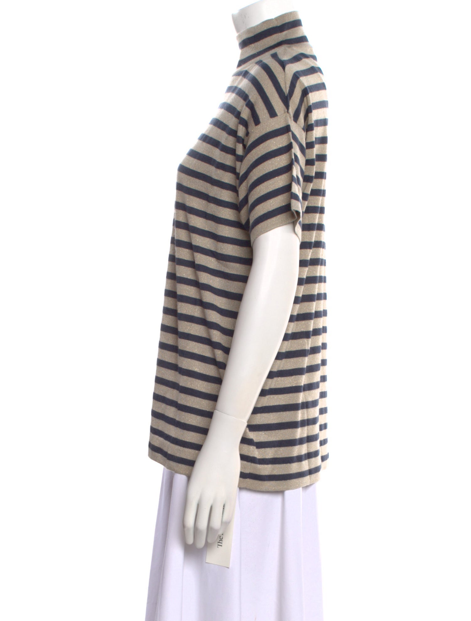 Brunello Cucinelli Striped Turtleneck Sweater w/ Tags